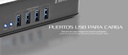 Forza Surge protector, 4 Tomas de Corriente, 4 USB Phone Holder