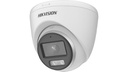 Hikvision colorvu camara analoga, domo, 2mp 40m, plastico metal, microfono