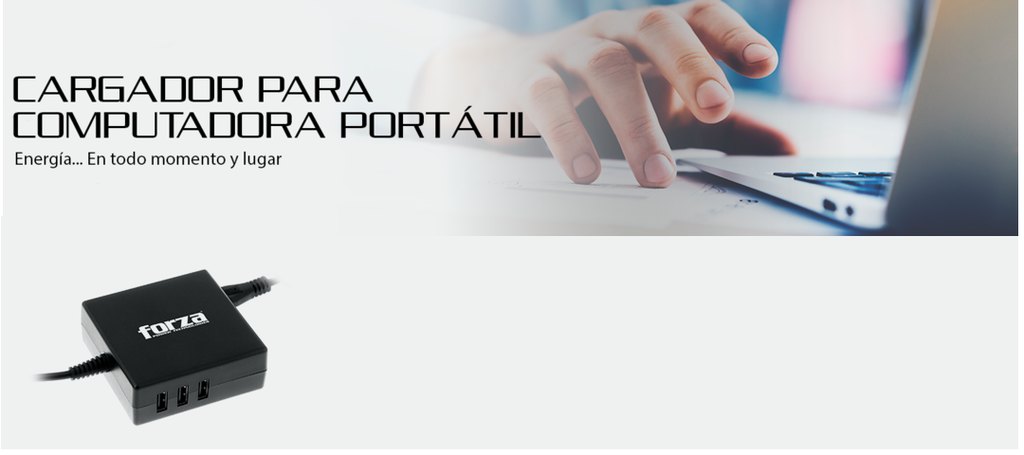 Forza cargador para portatil universal 90w 3usb
