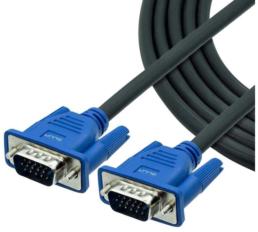 unno cable vga a vga, 1.8m 6ft