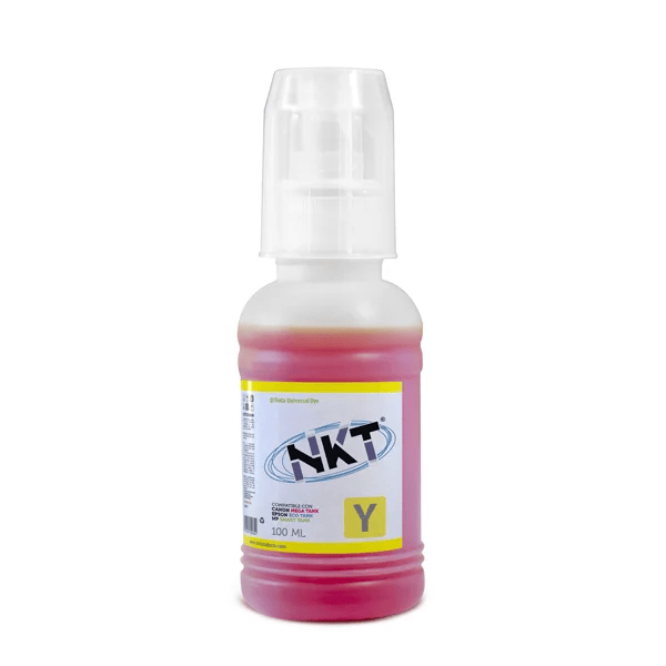 Nkt tinta Amarillo 100ml, para Epson y canon, boquilla universal