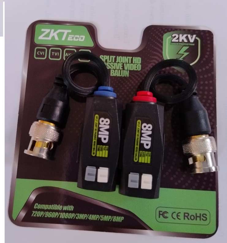 ZKTeco video balun, 8mp