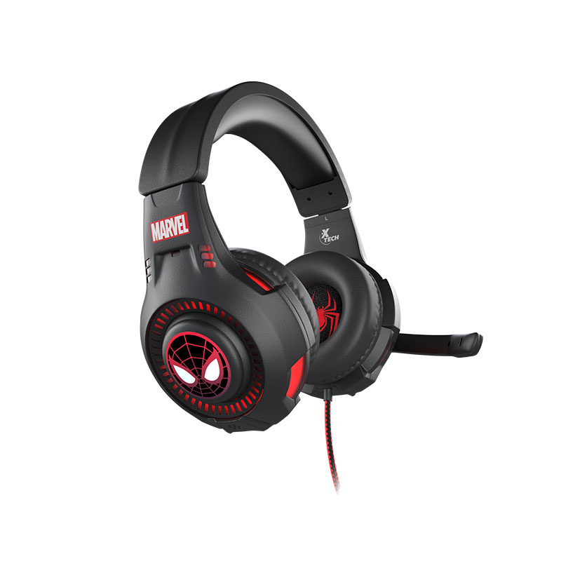 Xtech Marvel Spider Man Audifono alambrico 3.5 usb microfono, gaming