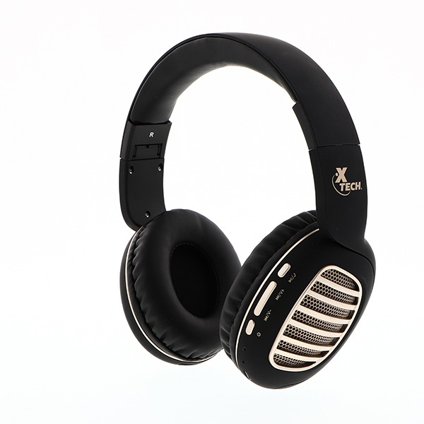 Xtech Palladium audifono bluetooth microfono, dorado negro