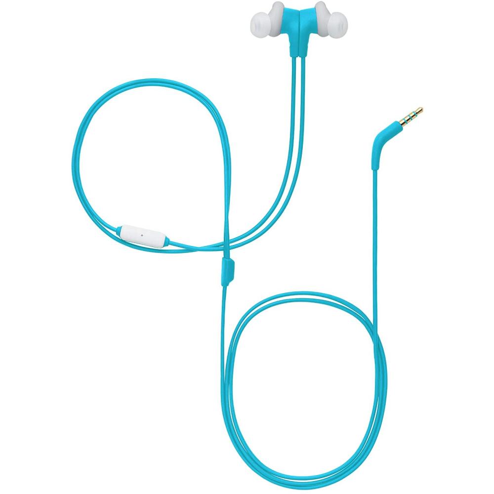 JBL Endurance Run Auriculares 3.5 mm, color celeste