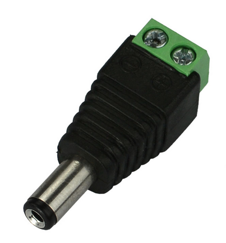 Adaptador corriente macho camara de seguridad