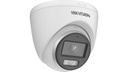 Hikvision colorvu camara analoga, domo, 2mp 40m, plastico metal, microfono