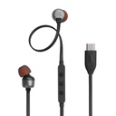 JBL T310C audífono con conector USB-C, color negro