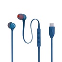 JBL T310C audífono con conector USB-C, color azul