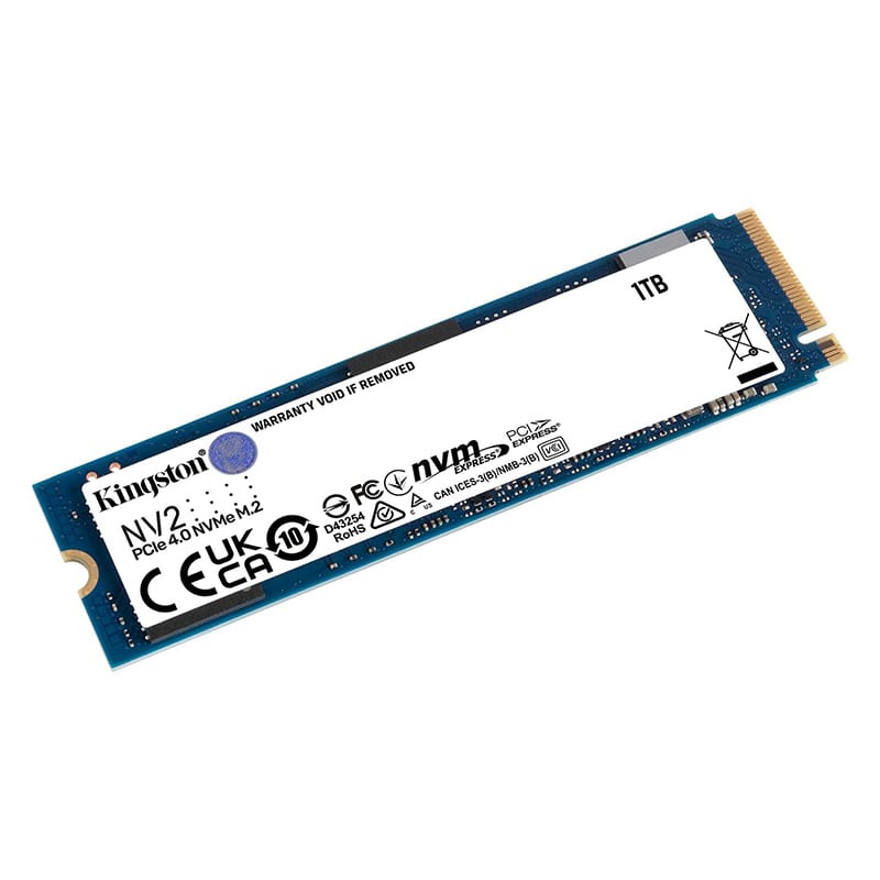 Kingston nv2 ssd interno, 1TB, M.2 2280, PCIe 4.0 x4 NVMe, m.2 3,500/2,100 MB/s
