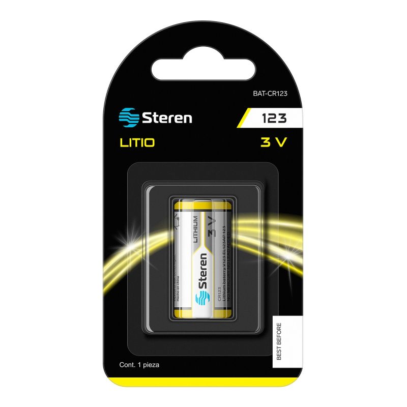 Batería Litio CR123A 3v