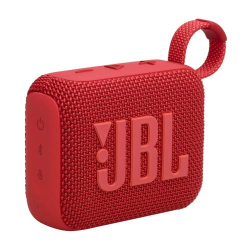JBL Speaker Go4 bocina, BT, 7h, resistente al agua y al polvo, rojo