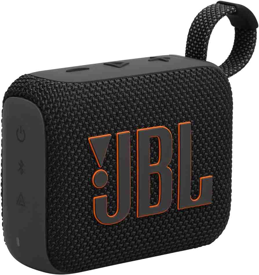 JBL Speaker Go4 bocina, BT, 7h, resistente al agua y al polvo, negro
