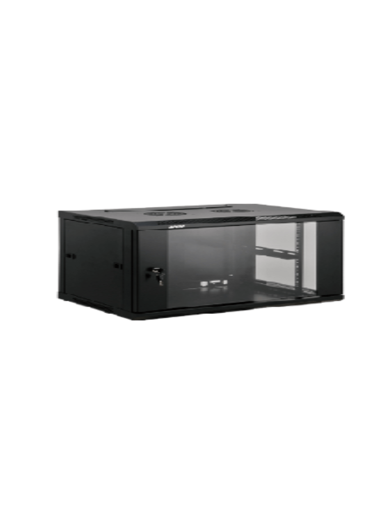 ZKTeco Gabinete de pared de 4U, puerta de vidrio, 400 mm de profundidad