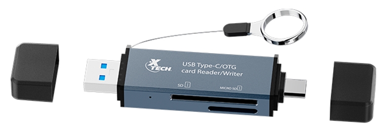 Xtech 2 en 1 USB-C / USB OTG lector de MicroSD / SD