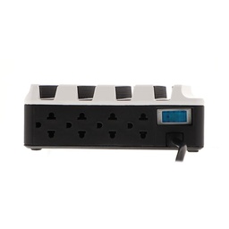 [FSP-4412USB] Forza Surge protector, 4 Tomas de Corriente, 4 USB Phone Holder