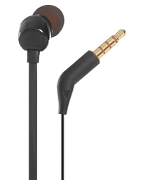 [JBLT110BLKAM] JBL Audifono con conector de 3.5 mm, antinudos, color negro