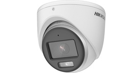 [DS-2CE70KF0T-MFS] Hikvision ColorVu camara analoga domo 5mp 20m, metal microfono