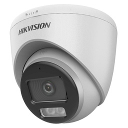 [DS-2CE72KF0T-LFS] Hikvision cámara, dual light, ColorVu, 3K, domo, 40m, plástico/metal, micrófono, IP67
