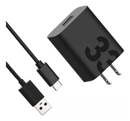 [PG38C06450] Cargador + Cable Motorola, 33W, USB a Tipo C, Color Negro